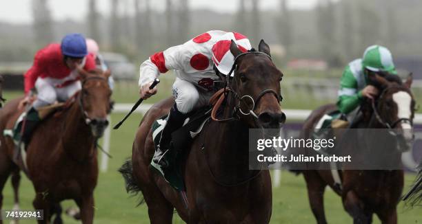 Jamie Spencer and Red Evie land The Juddmonte Lockinge Stakes Race run at Newbury Racecourse on May 19 in Newbury, England.