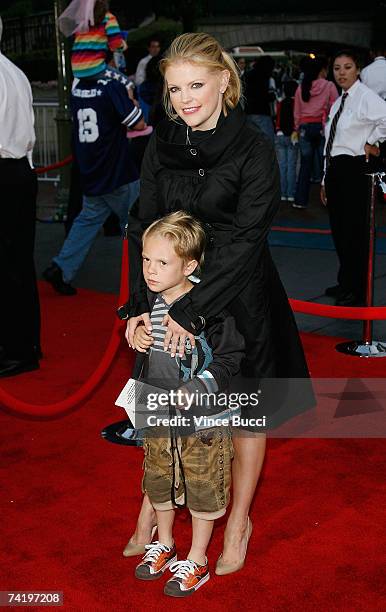 Singer Natalie Maines of the "Dixie Chick" and her son Jackson Slade Pasdar attend the premiere of Walt Disney's "Pirates Of The Caribbean: At...