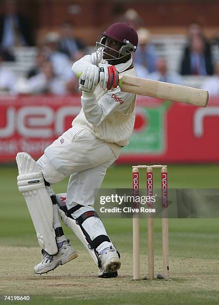 Daren Powell of West Indies in action during day four of the First Test between England and the West Indies at Lord's Cricket Ground on May 20, 2007...