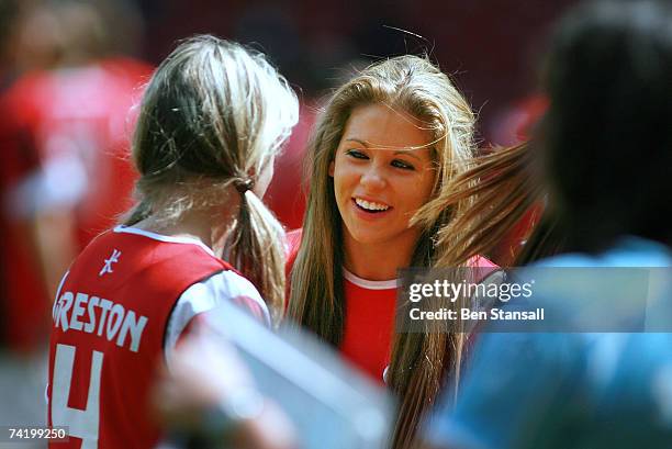 Bianca Gascoigne attends the Music Industry Soccer Six event at Upton Park on May 20, 2007 in London, England.