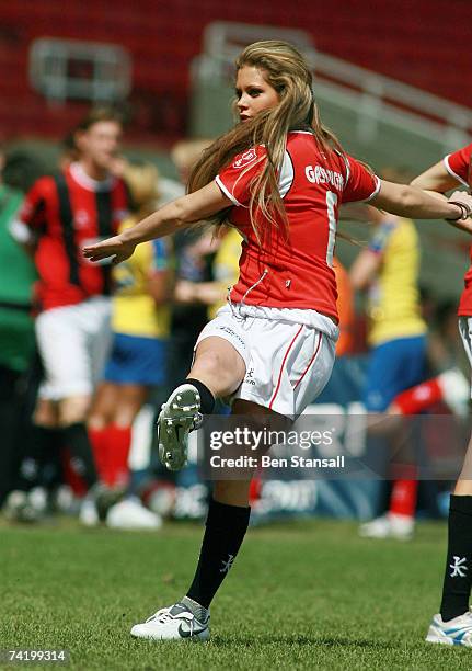 Bianca Gascoigne attends the Music Industry Soccer Six event at Upton Park on May 20, 2007 in London, England.