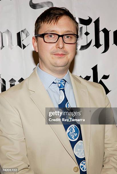 New York Times humor editor John Hodgman attends the New York Times' "Sunday With The Magazine" Times Talk Conversations at the CUNY Graduate Center...
