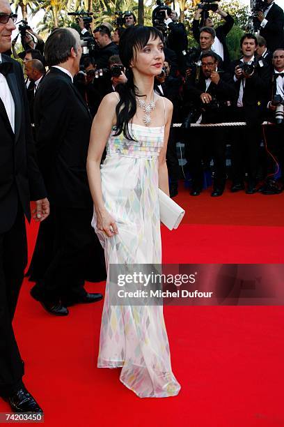 Maria de Medeiros attends the Cannes Film Festival 60th Anniversary event during the 60th International Cannes Film Festival on May 20, 2007 in...