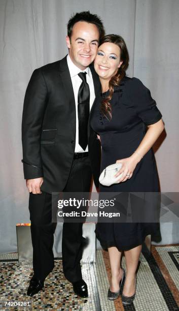 Presenter Ant McPartlin and his wife, Lisa Armstrong attend the British Academy Television Awards afterparty at the Natural History Museum on May 20,...