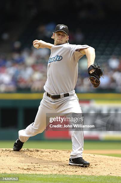 Burnett of the Toronto Blue Jays pitches during the game against the Texas Rangers at Rangers Ballpark in Arlington in Arlington, Texas on May 6,...