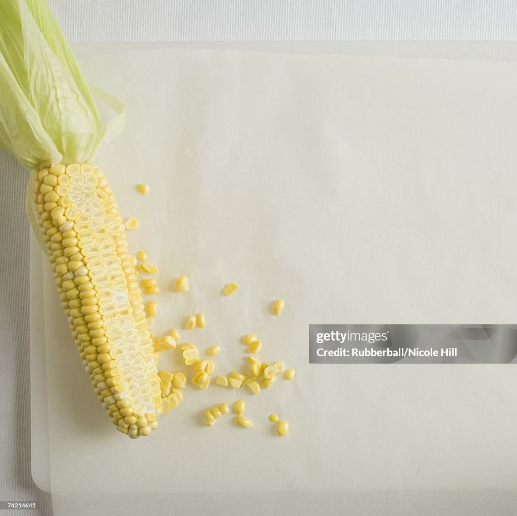 Cob of corn with niblets