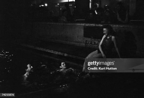 Swimmers at the Pioneer Health Centre in Peckham, London, 1949. The centre provides health and leisure facilities for local people. Original...