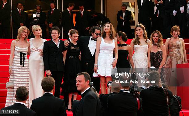 French actors Anne Consigny, Emmanuelle Seigner and Mathieu Amalric, Canadian actress Marie-Jose Croze, US director Julian Schnabel, Spanish actress...