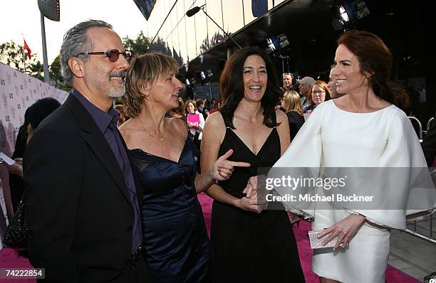 Director Jon Avnet, writers Sara Parriott, Josann McGibbon and Gigi Levangie arrive at the USA Network premiere of "The Starter Wife" at the Pacific...