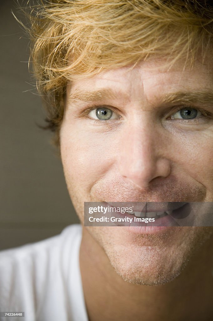 "Portrait of smiling man, close up"