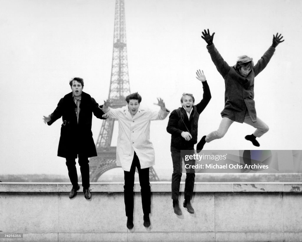 Beach Boys In Front Of The Eiffel Tower