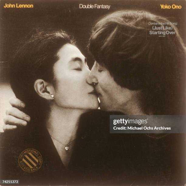 Album cover for John Lennon and Yoko Ono's record "Double Fantasy" which was released on November 17, 1980.