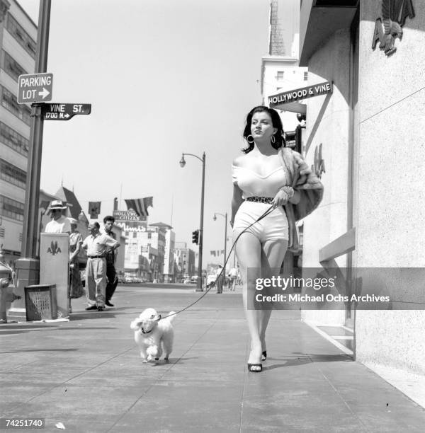 Los Angeles 029 C c MOA Hollywood and Vine Joan Bradshaw 9-8-1957- Photo by Michael Ochs Archives/Getty Images