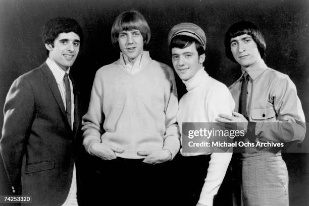 Singer Sal Valentino, drummer John Petersen, guitarist Ron Elliott and bassist Ron Meagher of the rock and roll band "The Beau Brummels" pose for a...