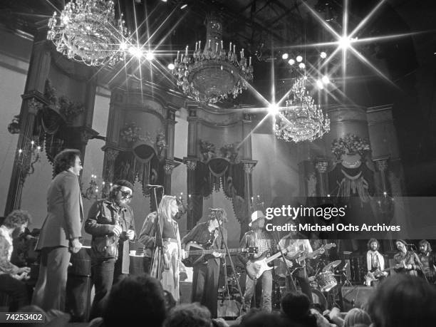 Richard Manuel, Dr. John, Neil Diamond, Joni Mitchell, Neil Young, Rick Danko, Van Morrison, Ronnie Hawkins, Bob Dylan, Robbie Robertson and Eric...