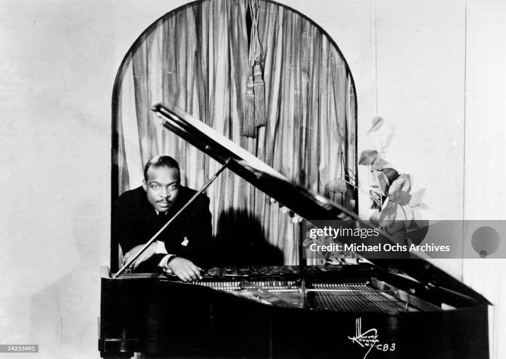 Basie Instrument Big Band leader Count Basie poses for a portrait circa 1940 in New ...