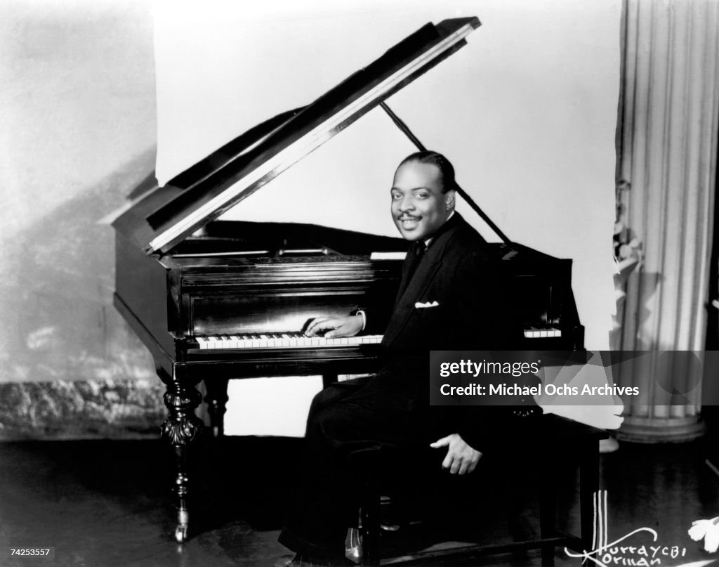 Basie Instrument Big Band leader Count Basie poses for a portrait circa 1940 in New ...