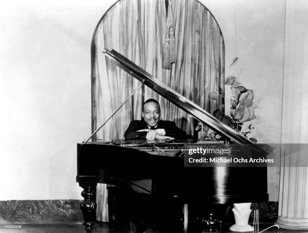 Basie Instrument Big Band leader Count Basie poses for a portrait circa 1940 in New ...