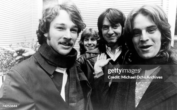The influential rock band Big Star L-R Chris Bell, Jody Stephens, Andy Hummel and Alex Chilton pose for a portrait circa 1972.