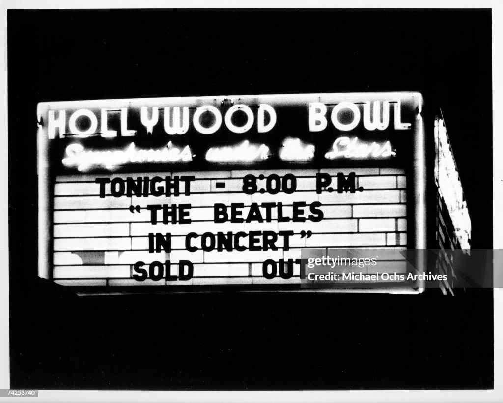 Beatles At The Hollywood Bowl Marquee