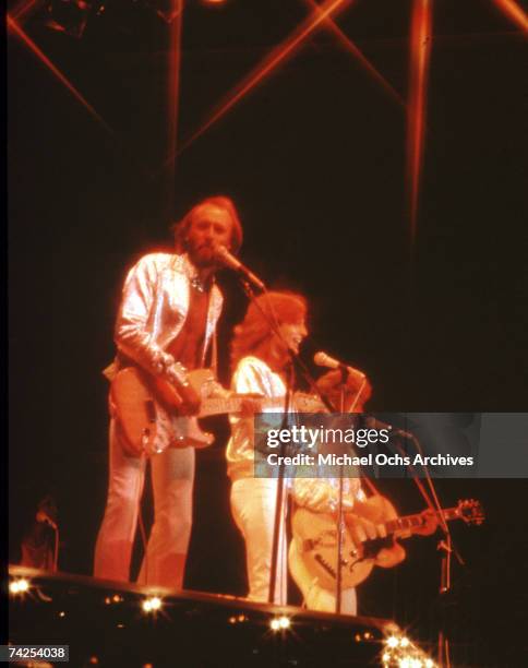 Pop group Bee Gees, circa 1970.