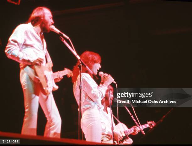 Pop group Bee Gees, circa 1970.