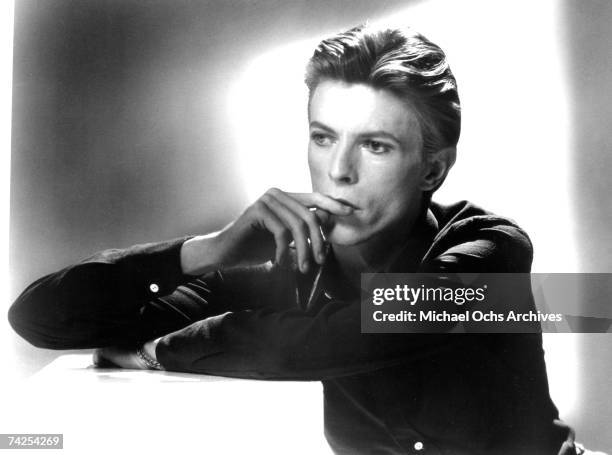 David Bowie poses for a portrait in 1976.