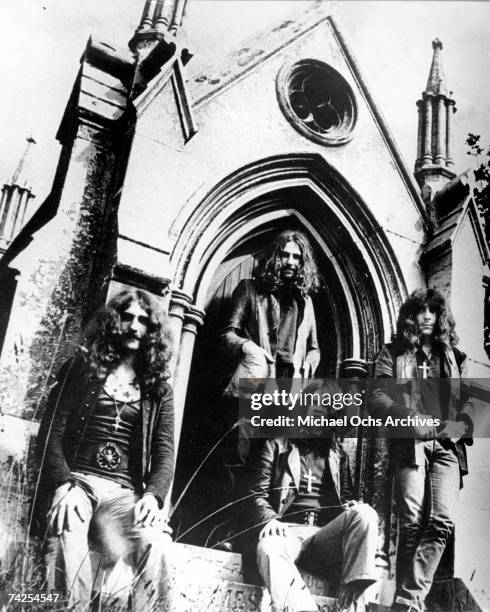 Warner Bros. Records publicity still photo of Black Sabbath circa 1970.