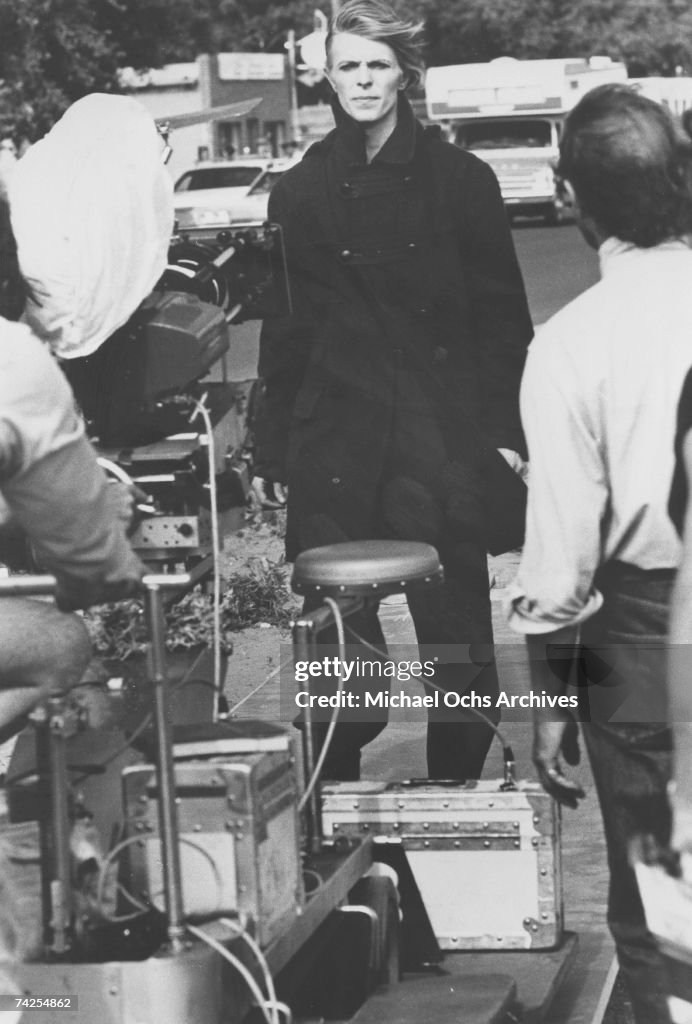 On Set Of "The Man Who Fell To Earth"