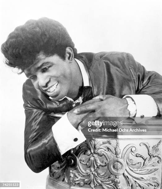 Soul singer James Brown poses for a portrait in circa 1958.