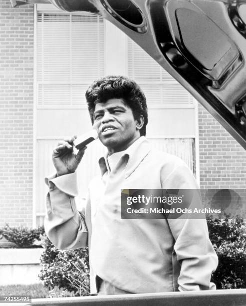 "Godfather of Soul" James Brown poses for a portrait in circa 1964.