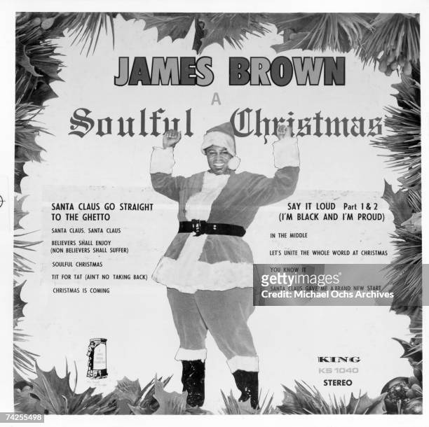 Album cover for "Godfather of Soul" James Brown's "Soulful Christmas" album which was released in 1968.