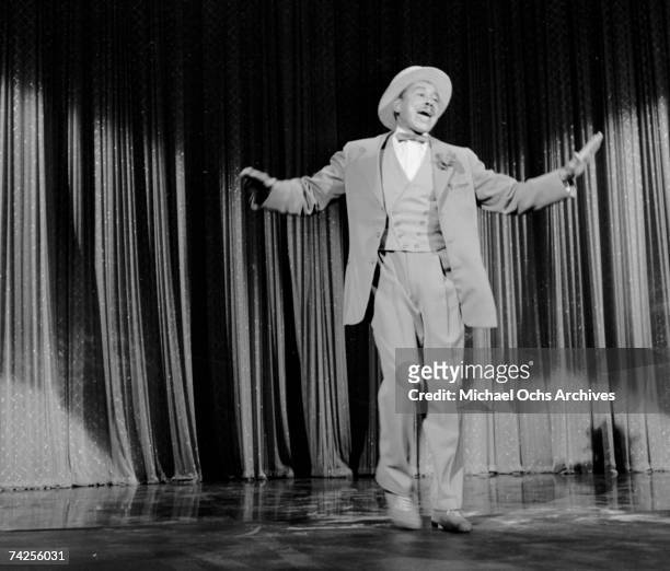 Big Band leader Cab Calloway performs "It Ain't Necessarily So" on the Ed Sullivan show on August 18, 1957 in New York City, New York.