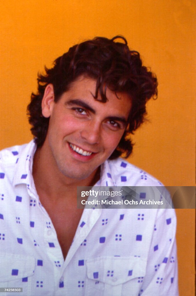 George Cl Actor George Clooney poses for a portrait session in May 1985 in Los ...