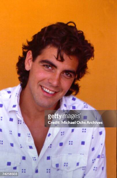 Actor George Clooney poses for a portrait session in May 1985 in Los Angeles, California.