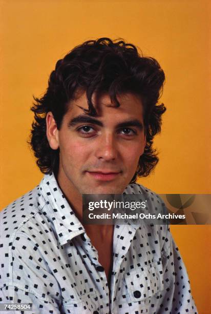 Actor George Clooney poses for a portrait session in May 1985 in Los Angeles, California.