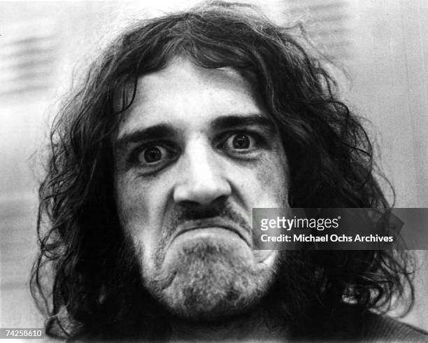 Singer Joe Cocker poses for a portrait in an MGM publicity still taken by Linda Wolf for the documentary film of the concert tour "Mad Dogs &...