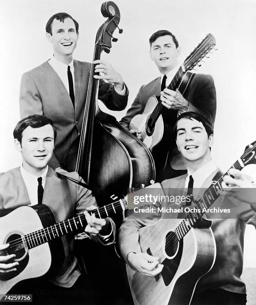 Folk group Les Baxter's Balladeers pose for a portrait circa 1961 in ...