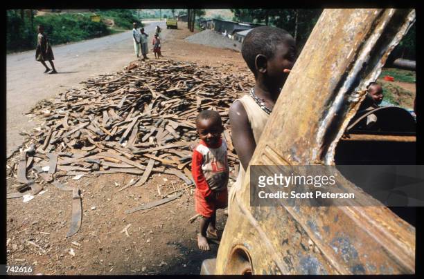 Machetes discarded along the road were used to murder Tutsis May 25, 1994 in Rwanda. Following the assassination of President Juvenal Habyarimana in...