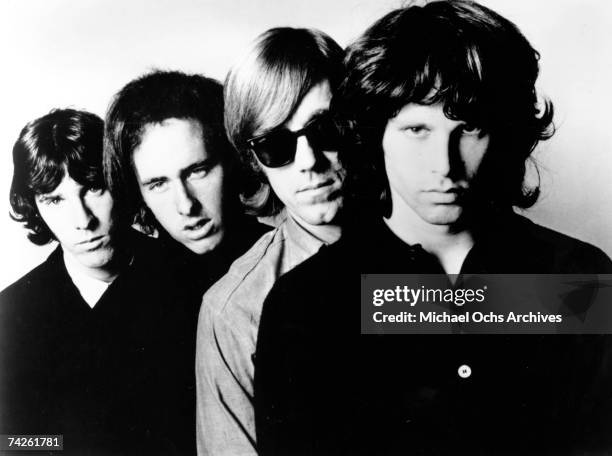 American rock group The Doors pose for an Electra Records publicity still circa 1967.