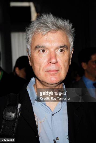 Recording artist David Byrne attends the Kitchen Spring Gala Benefit at the Puck Building May 23, 2007 in New York City.