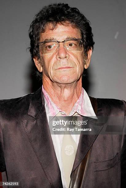 Recording artist Lou Reed attends the Kitchen Spring Gala Benefit at the Puck Building May 23, 2007 in New York City.