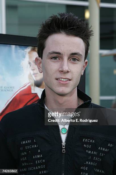 Actor Ryan Kelly arrives at the premiere of Picture House's film "Gracie" on May 23, 2007 in Los Angeles, California.