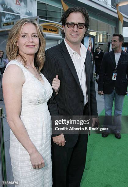 Actress/Producer Elisabeth Shue and Director/Producer Davis Guggenheim arrive at the premiere of Picture House's film "Gracie" on May 23, 2007 in Los...