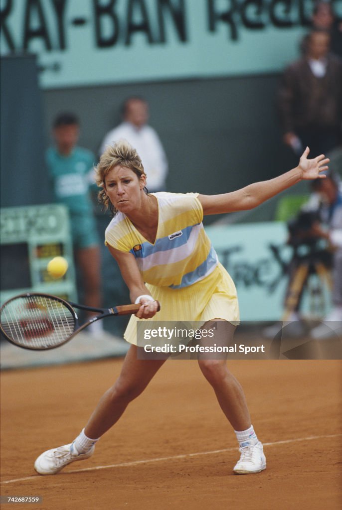 Chris Evert At 1987 French Open