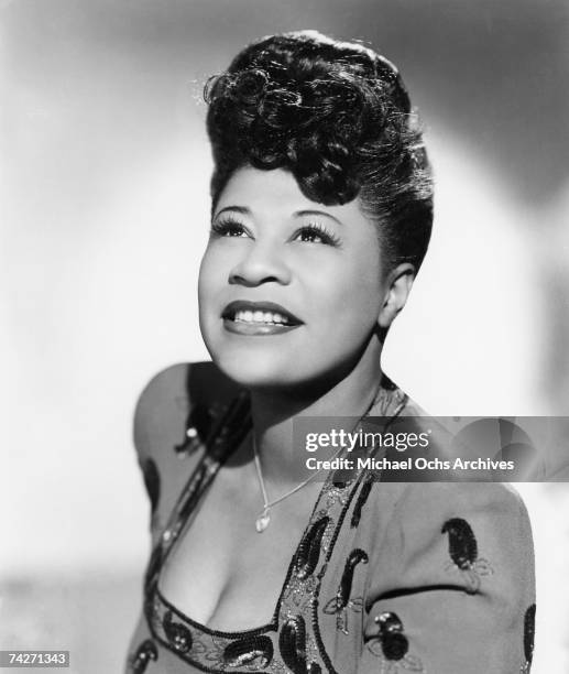 Jazz singer Ella Fitzgerald poses for a portrait circa 1945 in New York City, New York.