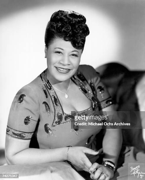 Jazz singer Ella Fitzgerald poses for a portrait circa 1945 in New York City, New York.