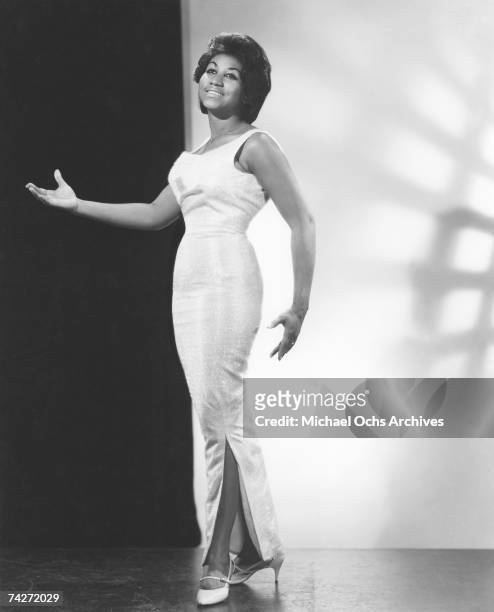 Soul singer Aretha Franklin poses for a portrait circa 1964 in New York city, New York.