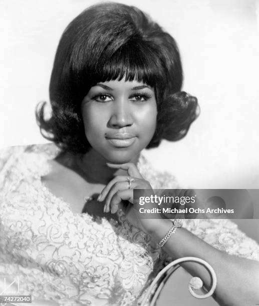 Soul singer Aretha Franklin poses for a portrait in circa 1963.