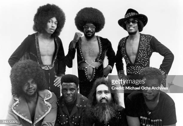 Clockwise from top left: Robert Wilson, Ronnie Wilson, Charles Wilson, O'Dell Stokes, Tommy Lokey, Roscoe Smith, Chris Clayton of the funk group "Gap...
